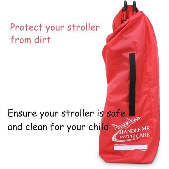 Stroller travel bag airplane red single umbrella stroller protective cover - Picture 2 of 8